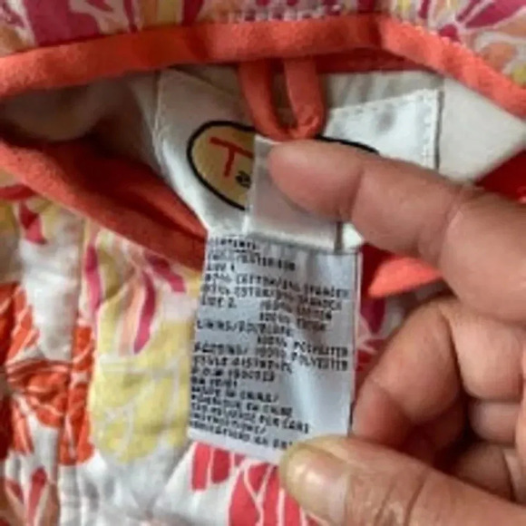 Vintage Talbots Floral Quilted Reversible Cozy Jacket Women Size L - Picture 8 of 8